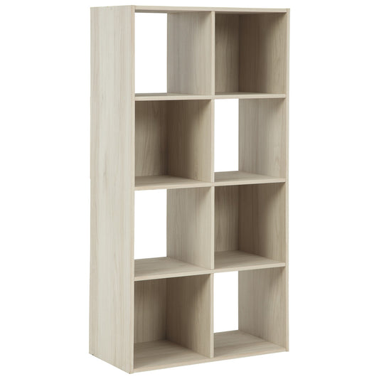 8 Cube Wooden Organizer With Grain Details Natural Brown By Benzara | Shelves & Shelving Units | Modishstore
