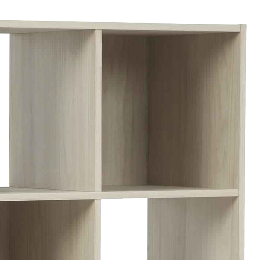 8 Cube Wooden Organizer With Grain Details Natural Brown By Benzara | Shelves & Shelving Units | Modishstore - 2