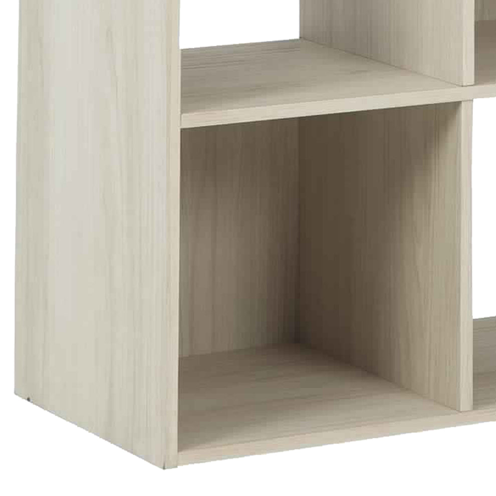8 Cube Wooden Organizer With Grain Details Natural Brown By Benzara | Shelves & Shelving Units | Modishstore - 4