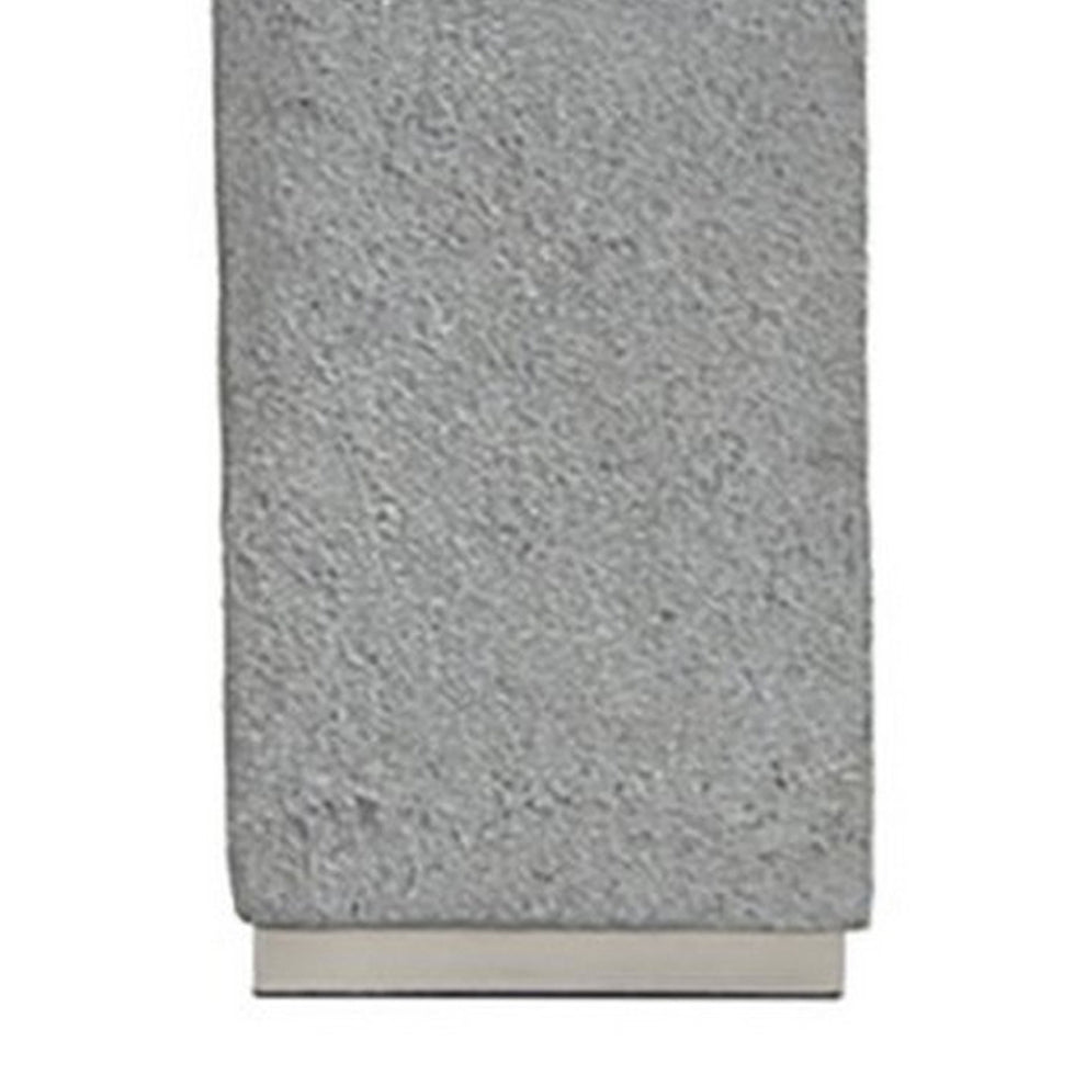 Resin Table Lamp With Faux Concrete Finish And Hardback ShadeSet Of 2Gray By Benzara | Desk Lamps | Modishstore - 3