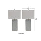 Resin Table Lamp With Faux Concrete Finish And Hardback ShadeSet Of 2Gray By Benzara | Desk Lamps | Modishstore - 5