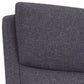 High Cushioned Tufted Back Fabric Office Chair With Star Base Gray By Benzara | Office Chairs | Modishstore - 5