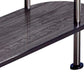 Oblong Shape Metal Bar Unit With Stemware Rack Gray And Chrome By Benzara | Cabinets | Modishstore - 3