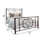 Open Frame Metal Tubular Queen Bed Black By Benzara | Beds | Modishstore - 4