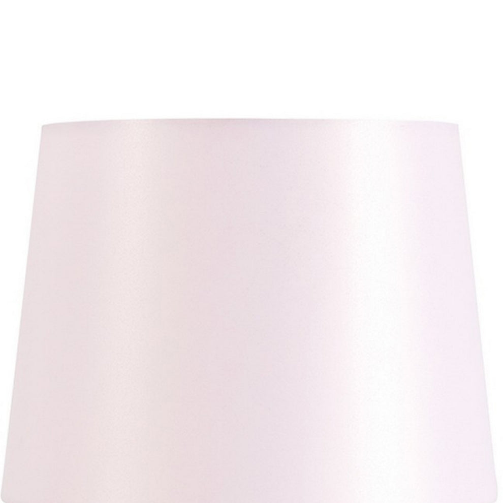 Hardback Shade Table Lamp With Crystal Accents Pink By Benzara | Desk Lamps | Modishstore - 2