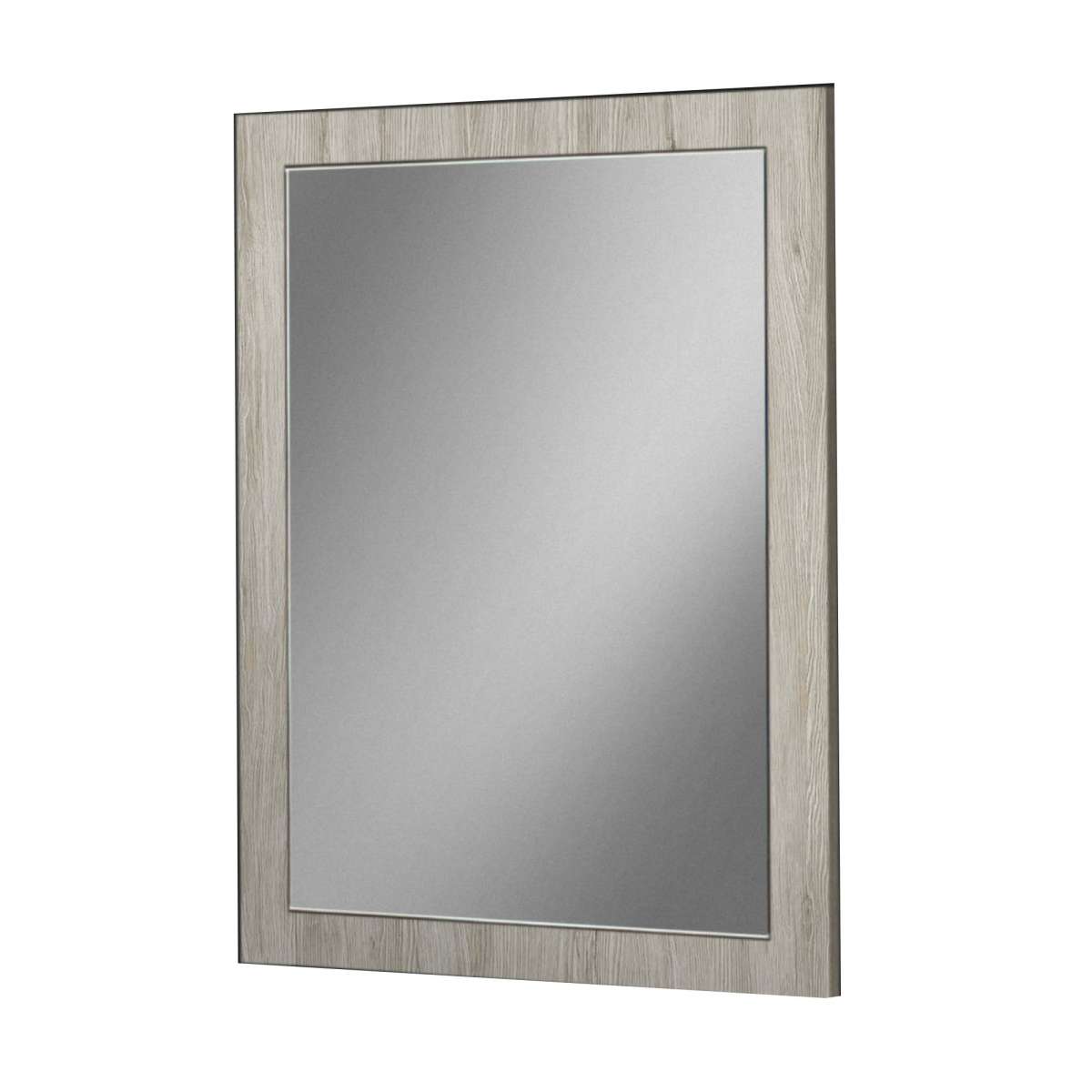 Dual Tone Wall Mirror With Wooden Frame, Black And Gray By Benzara | Mirrors |  Modishstore 