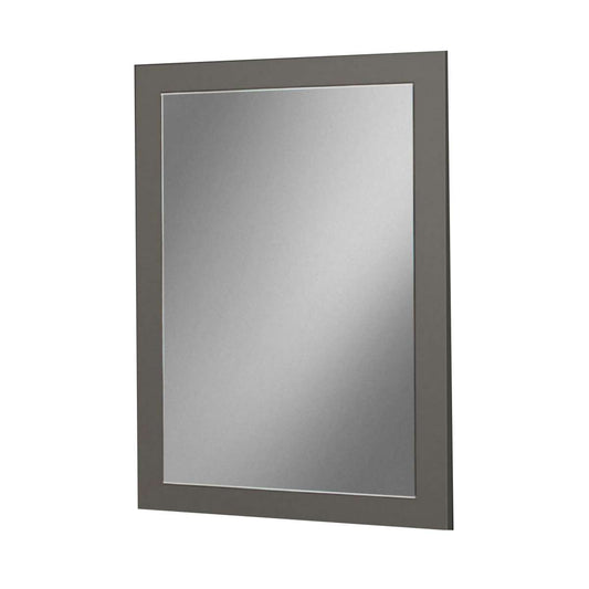 Rectangular Wall Mirror With Wooden Frame, Gray And Silver By Benzara | Mirrors |  Modishstore 