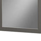 Rectangular Wall Mirror With Wooden Frame, Gray And Silver By Benzara | Mirrors |  Modishstore  - 3