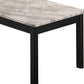 3 Piece Coffee Table And End Table With Faux Marble Top, Black And White By Benzara | Coffee Tables |  Modishstore  - 4