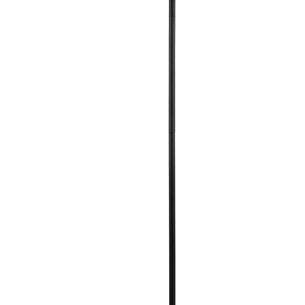 Tubular Metal Floor Lamp With Horn Style Shade, Black By Benzara | Floor Lamps |  Modishstore  - 4