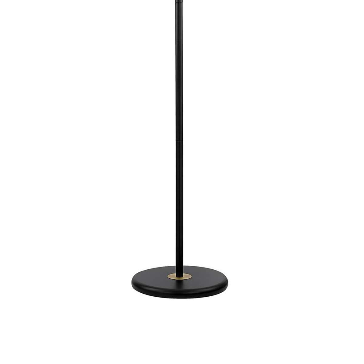 Tubular Metal Floor Lamp With Horn Style Shade, Black By Benzara | Floor Lamps |  Modishstore  - 3