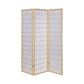 3 Panel Foldable Wooden Frame Room Divider With Grid Design, Brown By Benzara | Room Divider |  Modishstore 
