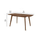 30 Inch Mid Century Modern Wooden Dining Table, Brown By Benzara | Dining Tables |  Modishstore  - 2