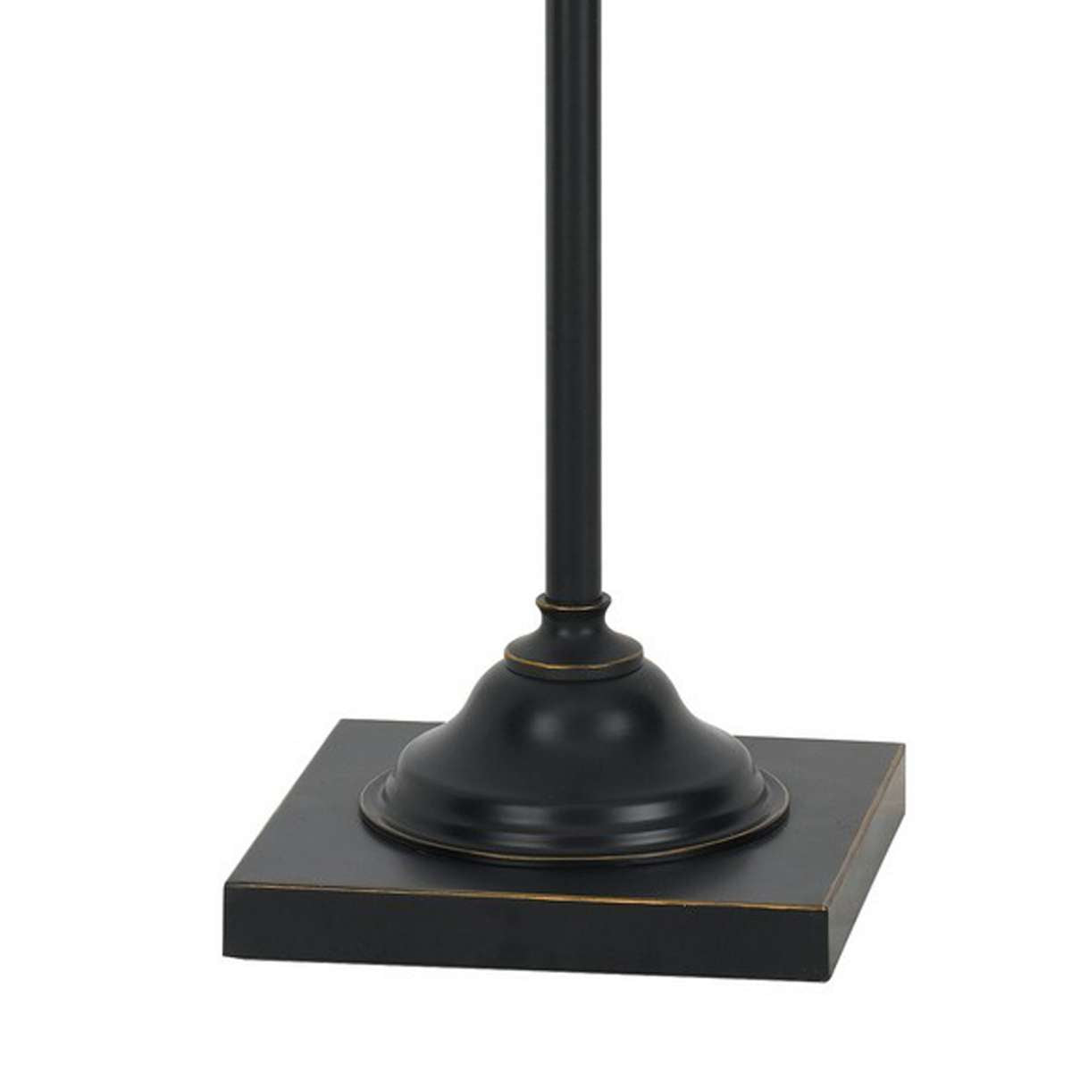 60 Inch Metal Downbridge Design Floor Lamp With Caged Shade, Dark Bronze By Benzara | Floor Lamps |  Modishstore  - 3