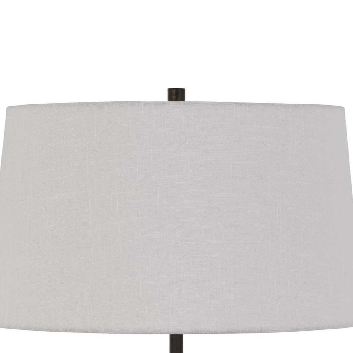 30" Metal Desk Lamp With Drum Style Shade, Brown And Gold By Benzara | Table Lamps |  Modishstore  - 5