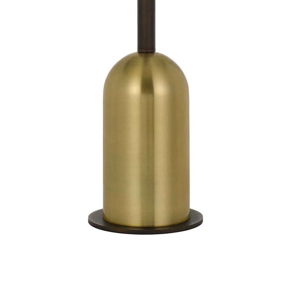 30" Metal Desk Lamp With Drum Style Shade, Brown And Gold By Benzara | Table Lamps |  Modishstore  - 3