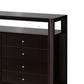60 Inches 8 Drawer Tv Stand With Open Compartments Brown By Benzara | Cabinets | Modishstore - 3
