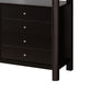 60 Inches 8 Drawer Tv Stand With Open Compartments Brown By Benzara | Cabinets | Modishstore - 5