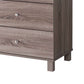 47.25 Inches 6 Drawer Dresser With Straight Legs Taupe Brown By Benzara | Dressers | Modishstore - 5