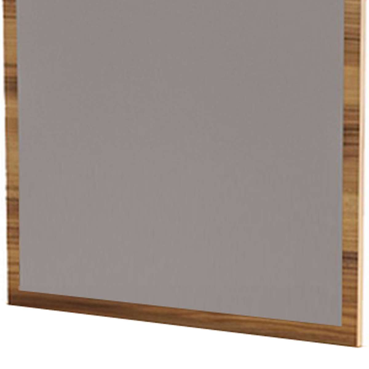 Rectangular Wooden Frame Mirror With Grain Details, Oak Brown By Benzara | Mirrors |  Modishstore  - 3