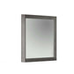 Rectangular Mirror With Faux Concrete Frame, Gray By Benzara | Mirrors |  Modishstore 