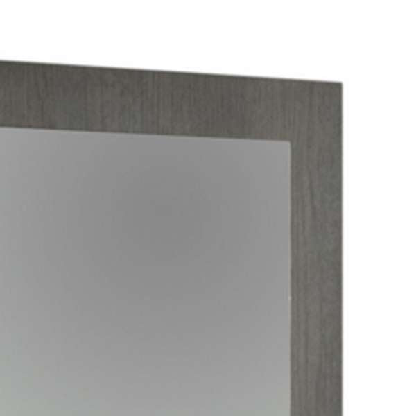 Rectangular Mirror With Faux Concrete Frame, Gray By Benzara | Mirrors |  Modishstore  - 4
