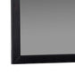 Contemporary Style Rectangular Mirror With Wooden Frame, Antique Black By Benzara | Mirrors |  Modishstore  - 4