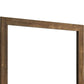 39 Inch Square Wooden Frame Rustic Mirror, Walnut By Benzara | Mirrors |  Modishstore  - 5