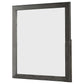 32 Inch Transitional Style Wooden Frame Mirror, Gray By Benzara | Mirrors |  Modishstore 