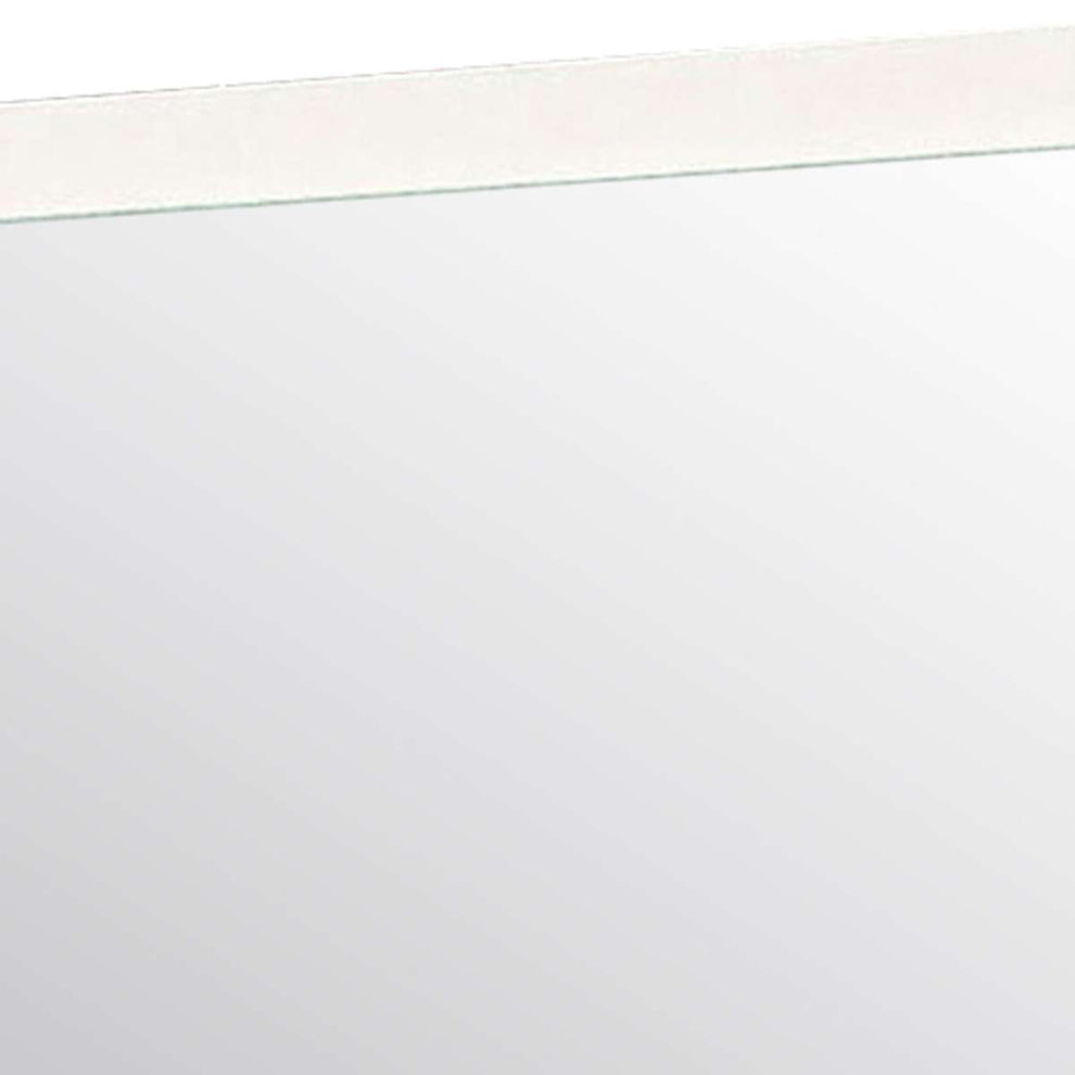 32 Inch Contemporary Style Wooden Frame Mirror, White By Benzara | Mirrors |  Modishstore  - 4