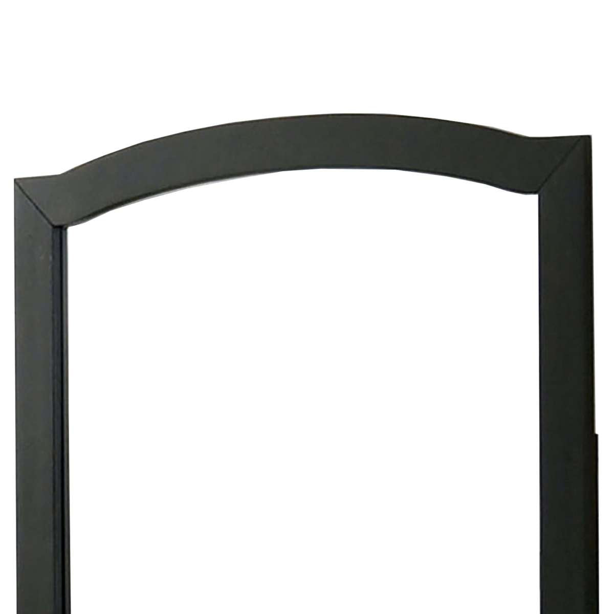 35 Inch Transitional Style Wooden Frame Square Mirror, Black By Benzara | Mirrors |  Modishstore  - 5