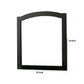 35 Inch Transitional Style Wooden Frame Square Mirror, Black By Benzara | Mirrors |  Modishstore  - 2