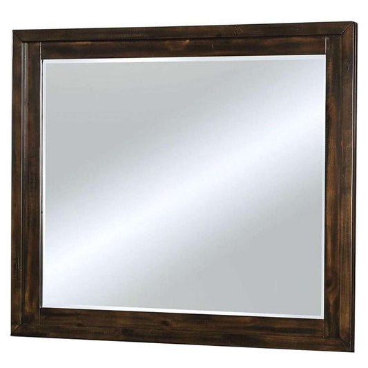 46 Inch Transitional Style Wooden Frame Mirror, Dark Brown By Benzara | Mirrors |  Modishstore 
