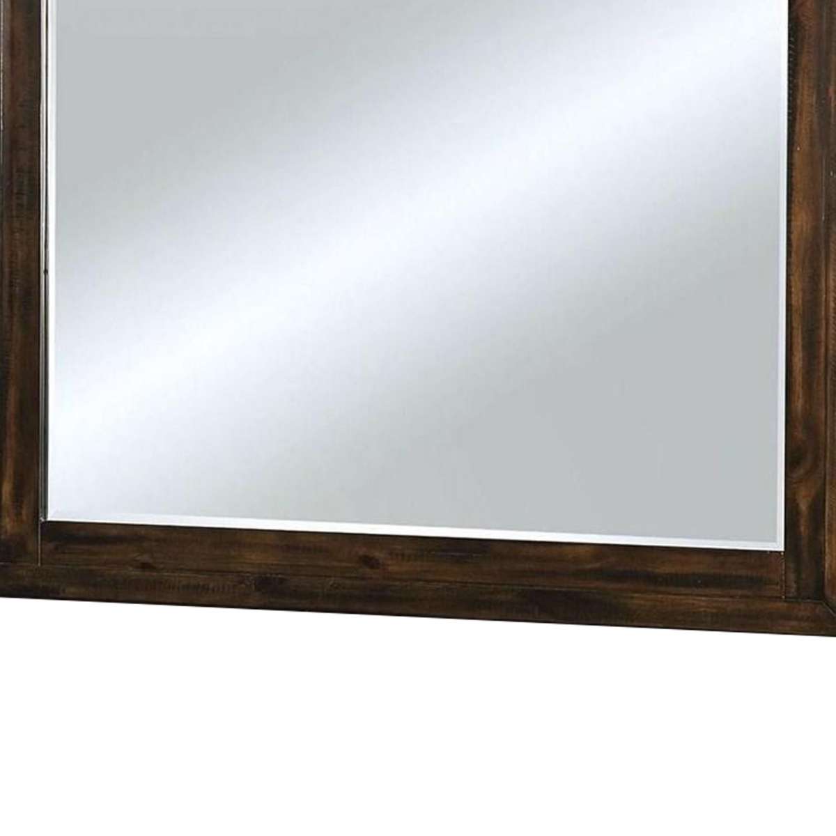 46 Inch Transitional Style Wooden Frame Mirror, Dark Brown By Benzara | Mirrors |  Modishstore  - 4