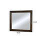 46 Inch Transitional Style Wooden Frame Mirror, Dark Brown By Benzara | Mirrors |  Modishstore  - 2