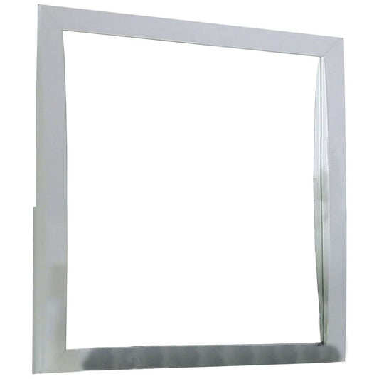 37 Inch Transitional Style Wooden Frame Mirror, White By Benzara | Mirrors |  Modishstore 