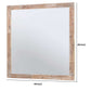 40 Inch Rusti Style Wooden Frame Square Mirror, Brown By Benzara | Mirrors |  Modishstore  - 2