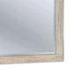 44 Inch Rectangular Rustic Wooden Frame Mirror, Brushed White By Benzara | Mirrors |  Modishstore  - 5