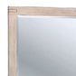 44 Inch Rectangular Rustic Wooden Frame Mirror, Brushed White By Benzara | Mirrors |  Modishstore  - 3