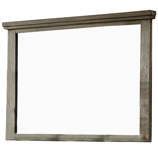 45 Inch Transitional Style Wooden Frame Mirror, Gray By Benzara | Mirrors |  Modishstore 