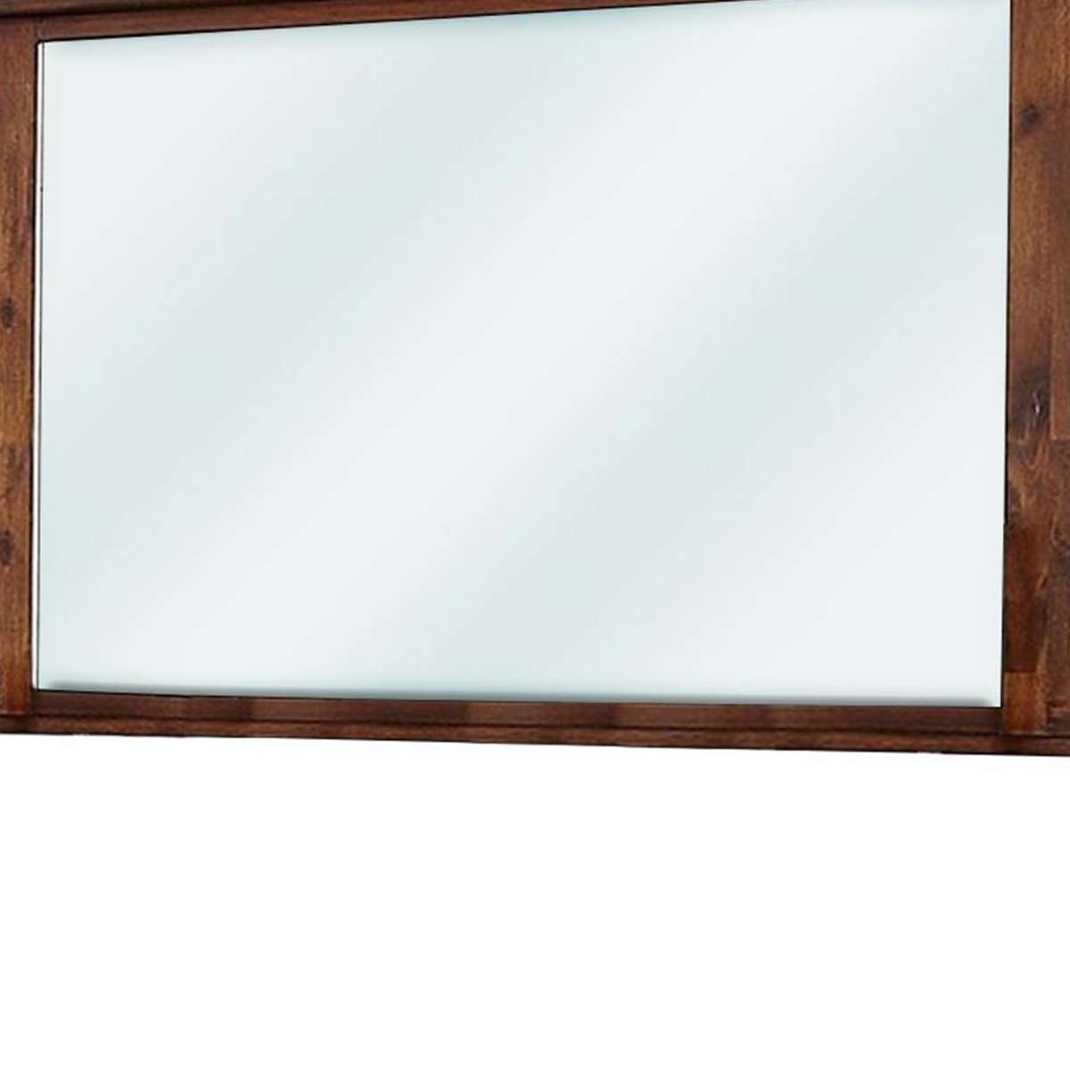 45 Inch Transitional Style Wooden Frame Mirror, Brown By Benzara | Mirrors |  Modishstore  - 4