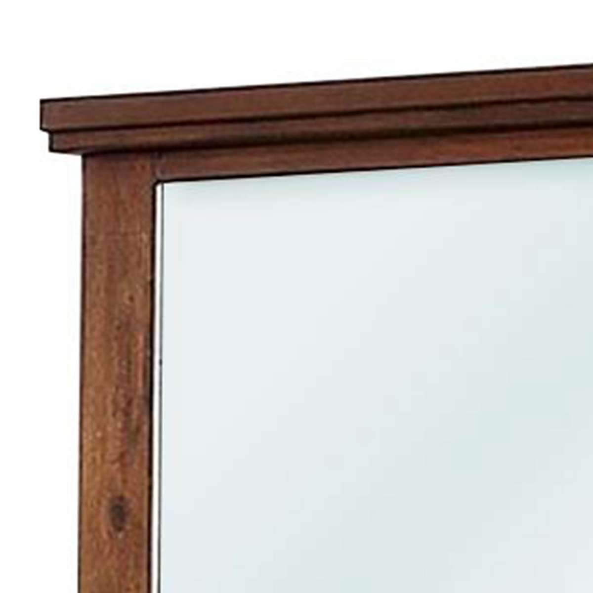 45 Inch Transitional Style Wooden Frame Mirror, Brown By Benzara | Mirrors |  Modishstore  - 3