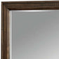 42 Inch Rectangular Wooden Frame Transitional Mirror, Brown By Benzara | Mirrors |  Modishstore  - 5