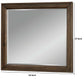 42 Inch Rectangular Wooden Frame Transitional Mirror, Brown By Benzara | Mirrors |  Modishstore  - 2
