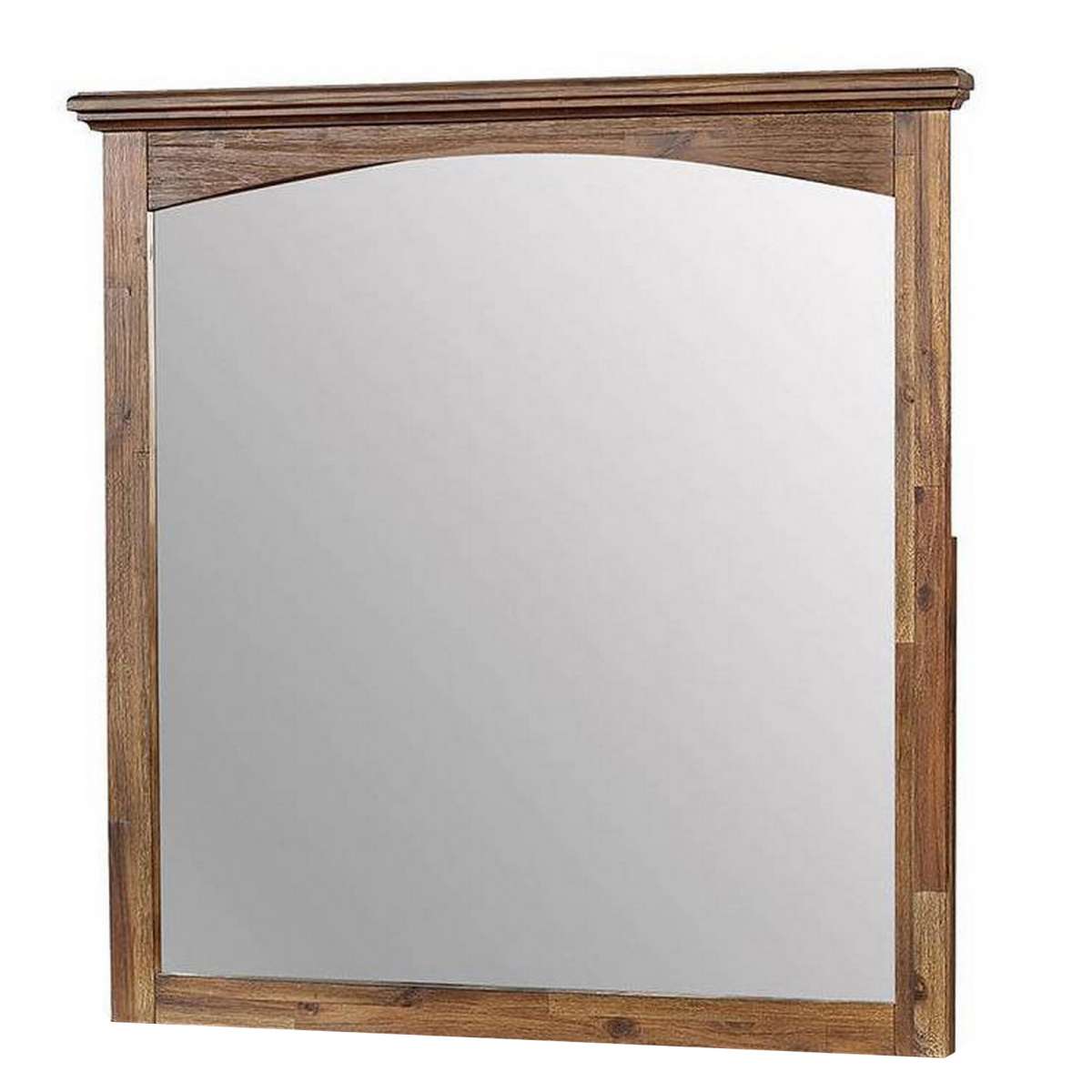 37 Inch Transitional Style Wooden Frame Mirror, Dark Oak By Benzara | Mirrors |  Modishstore 