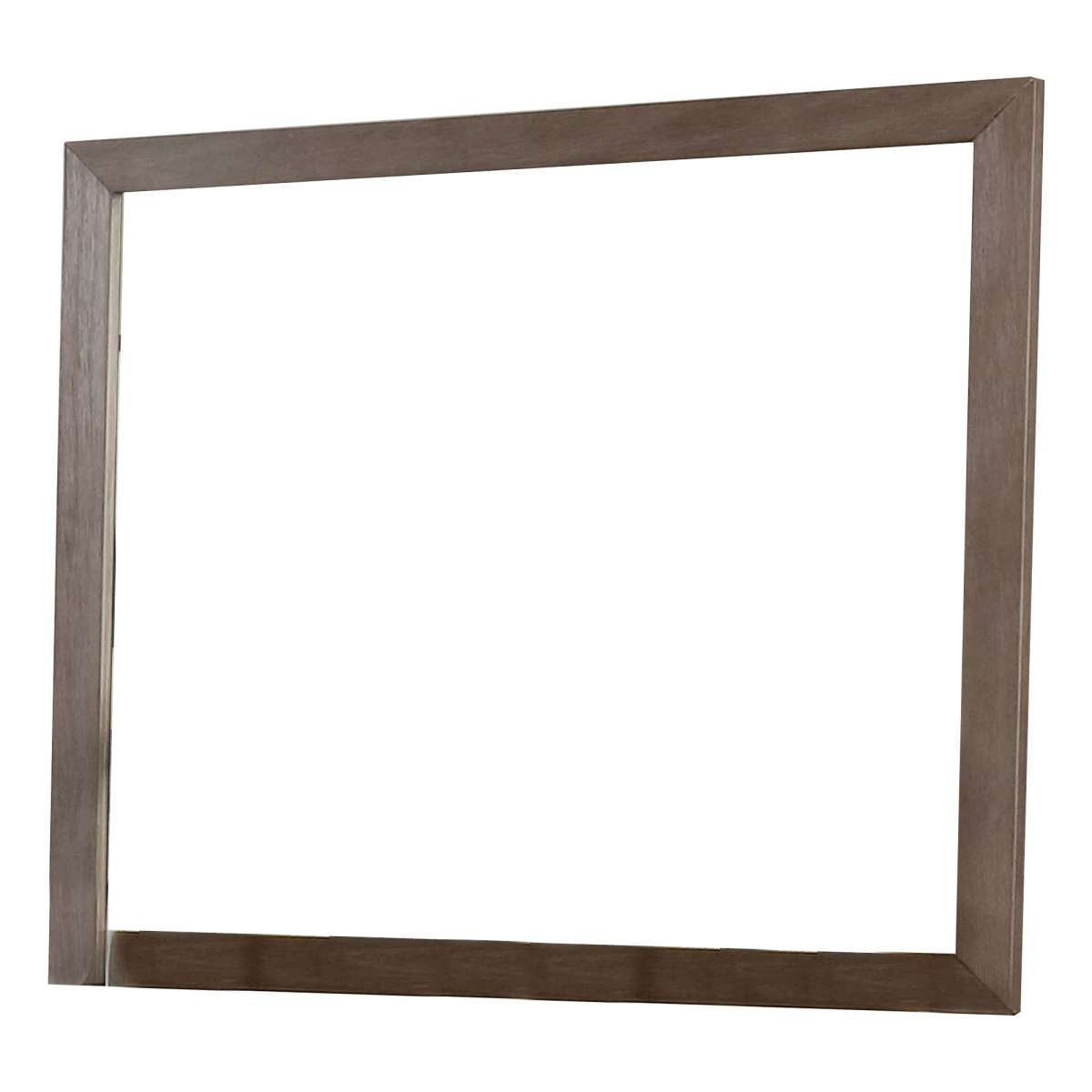 36 Inch Mirror With Rectangular Wooden Frame, Brown By Benzara | Mirrors |  Modishstore 