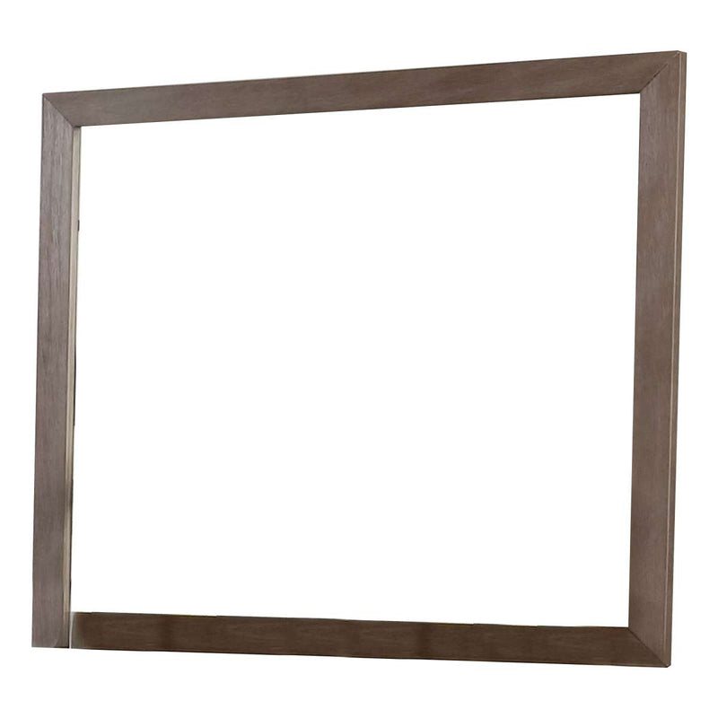 36 Inch Mirror With Rectangular Wooden Frame, Brown By Benzara | Mirrors |  Modishstore 
