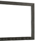 39 Inch Mirror With Rectangular Wooden Frame, Dark Gray By Benzara | Mirrors |  Modishstore  - 4