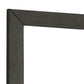 39 Inch Mirror With Rectangular Wooden Frame, Dark Gray By Benzara | Mirrors |  Modishstore  - 3