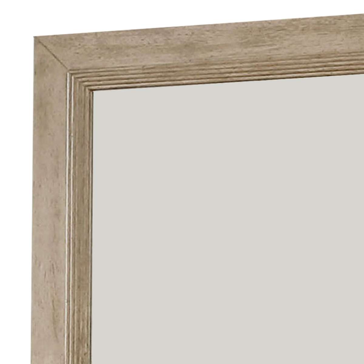 36 Inch Wooden Frame Mirror With Molded Details, Brown By Benzara | Mirrors |  Modishstore  - 3